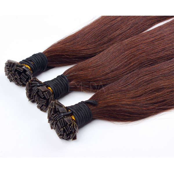 Keratin Human Hair Extensions Good Quality Flat Tip Hair Remy Extensions  LM166